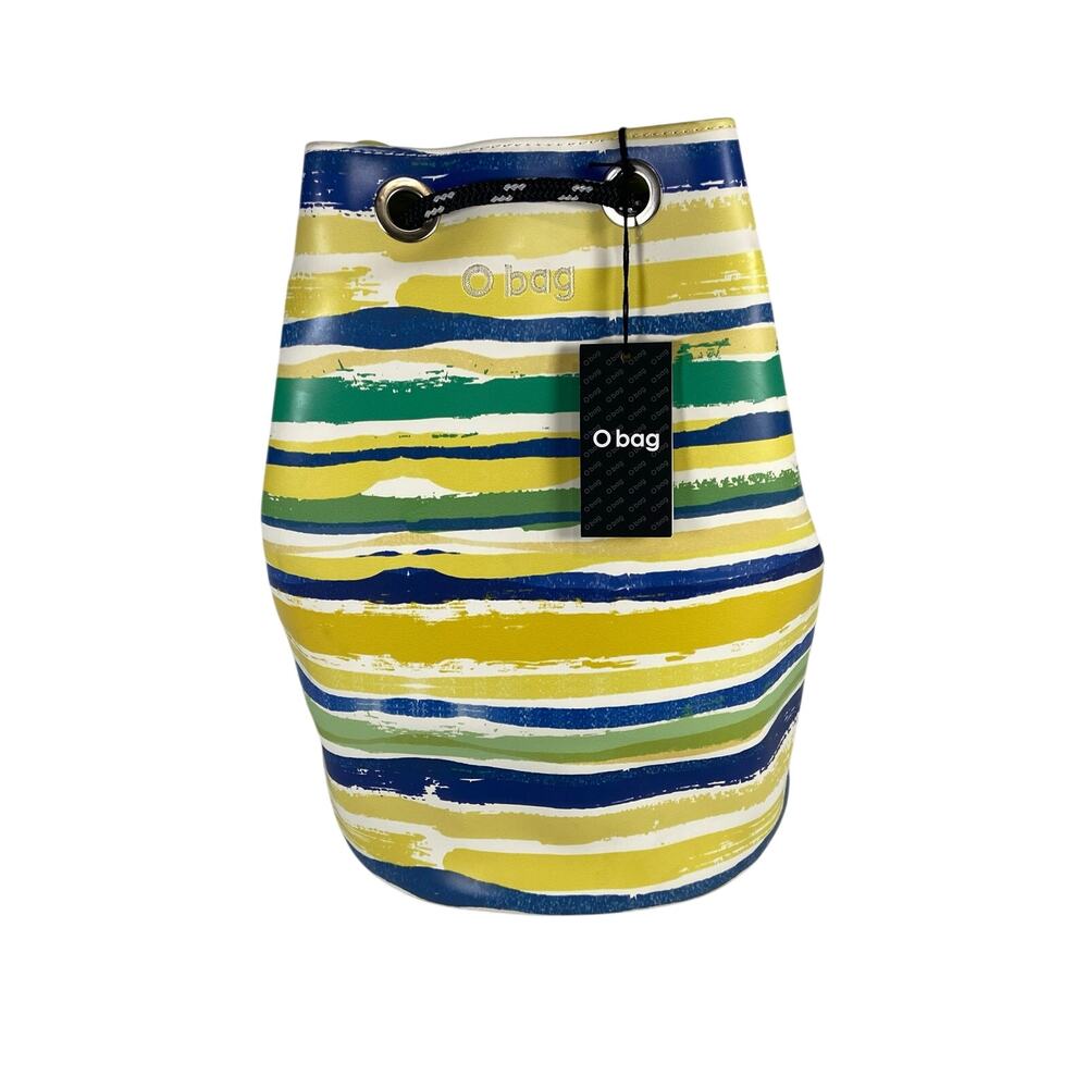 O Bag Sailor Water Color Cobalto Backpack Bucket Stripe Multicolor